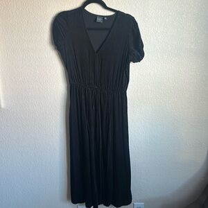 Gap midi blk velvet dress